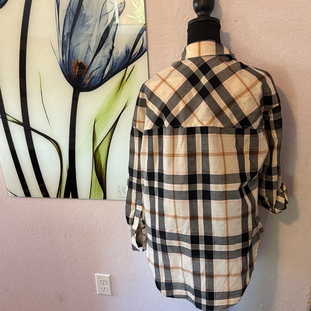 Sanctuary plaid shirt size XS - Picture 3 of 5